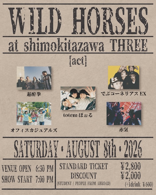 WILD HORSES フライヤー