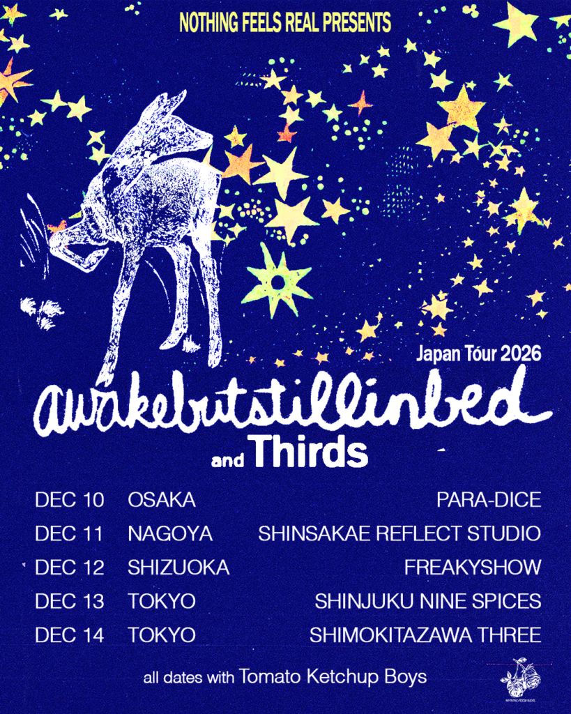awakebutstillinbed / Thirds Japan Tour 2026 フライヤー