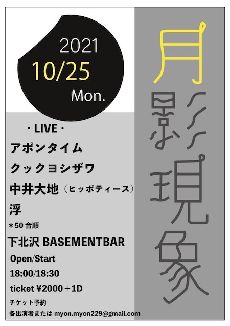 月影現象 フライヤー