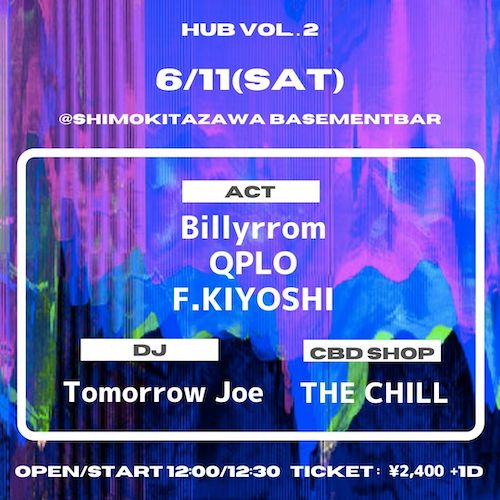 HUB Vol.2 フライヤー