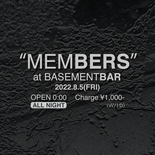 MEMBERS フライヤー