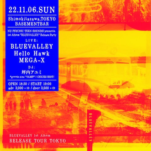 1stAlbum "BLUEVALLEY" ReleaseParty フライヤー