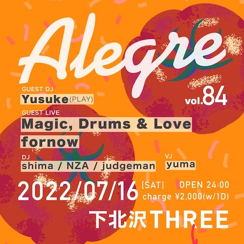 Alegre vol.84 フライヤー
