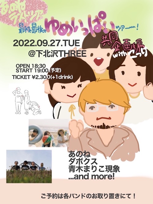 最初で最後のゆめいっぱいツアー！ フライヤー