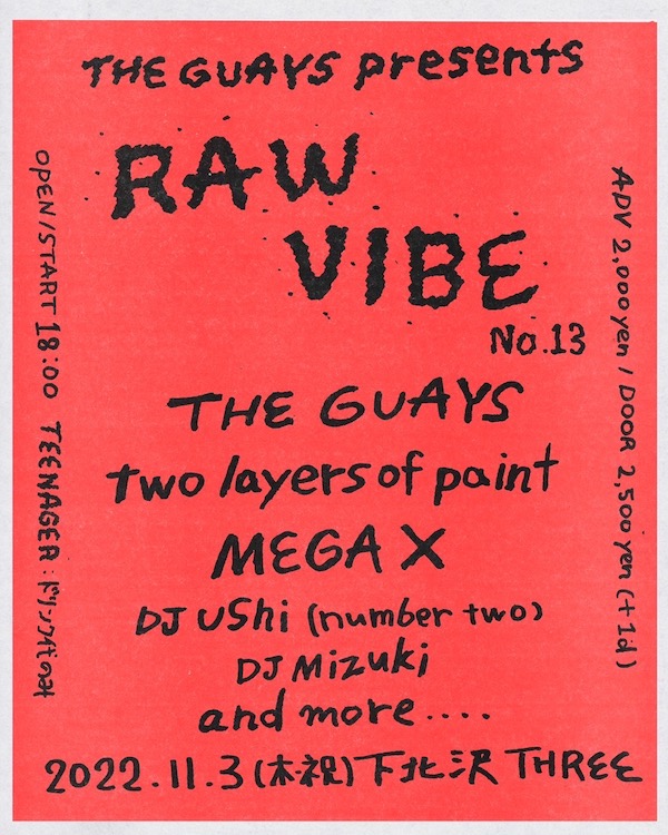 RAW VIBE no.13 フライヤー