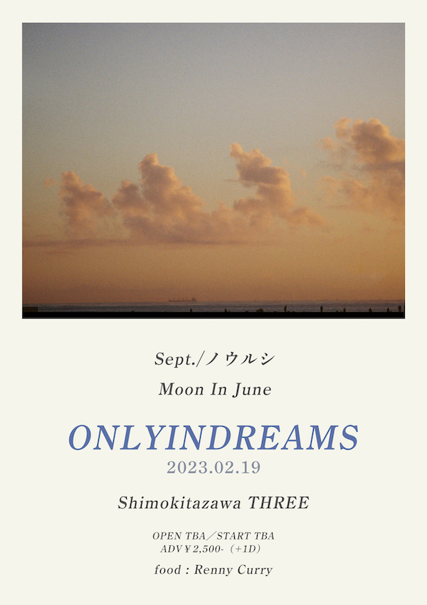 ONLY IN DREAMS フライヤー