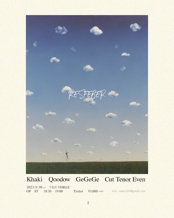 RESFEBER vol.2 フライヤー