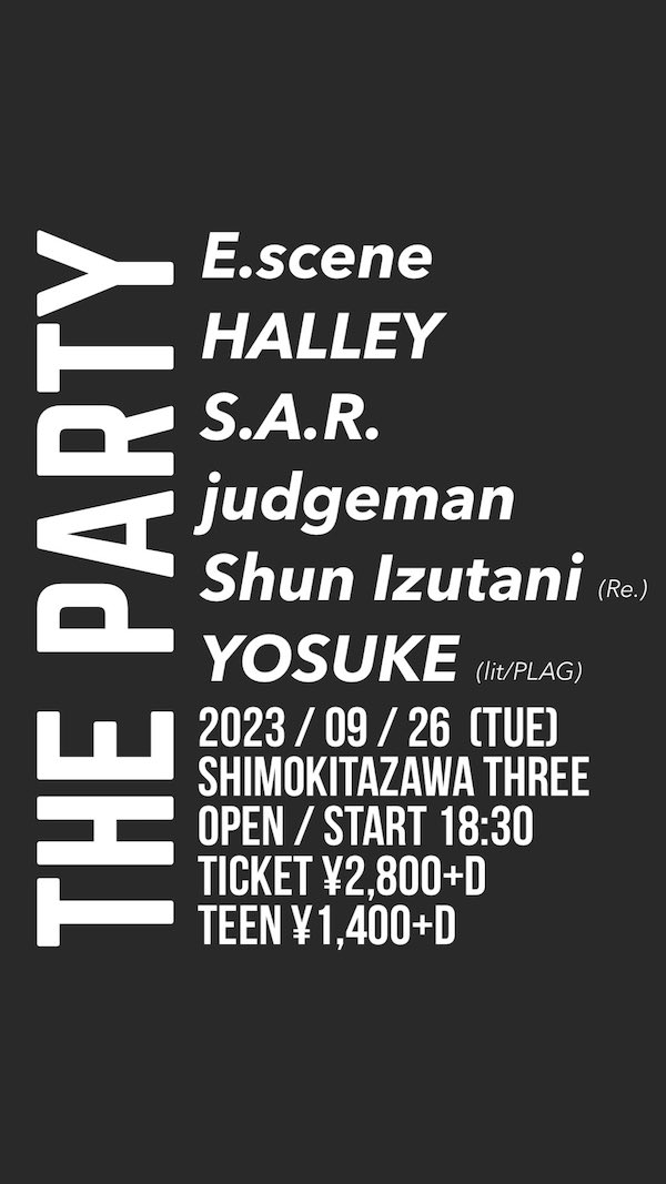 THE PARTY フライヤー