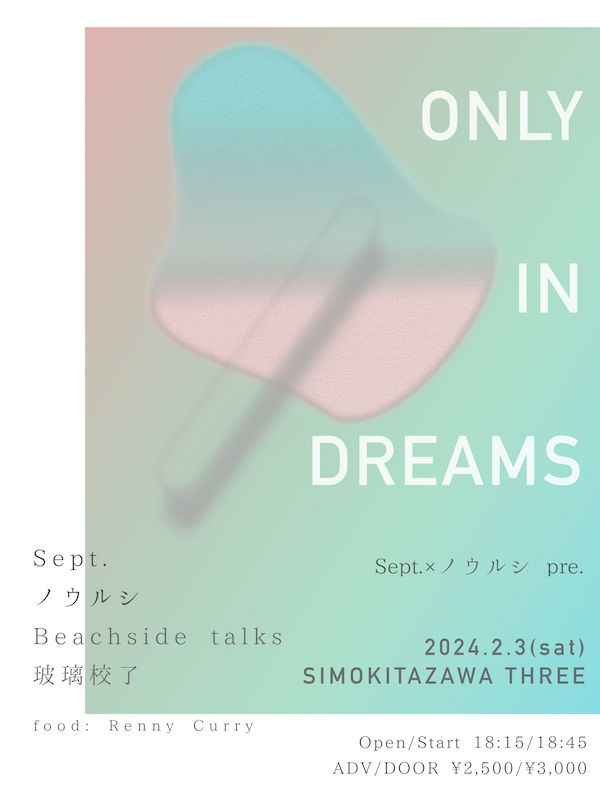 ONLY IN DREAMS フライヤー