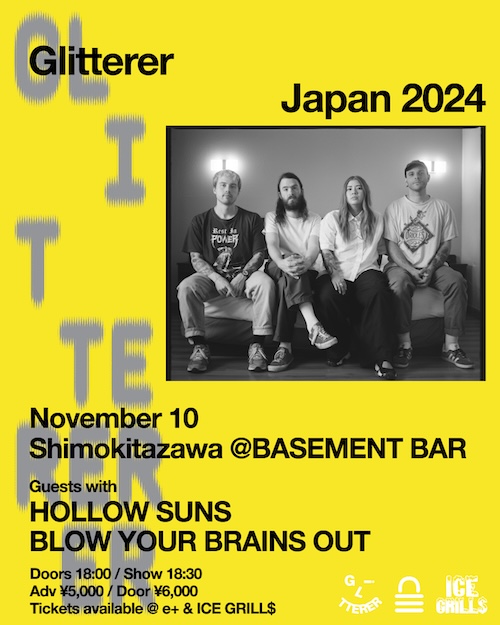 GLITTERER JAPAN TOUR 2024 フライヤー