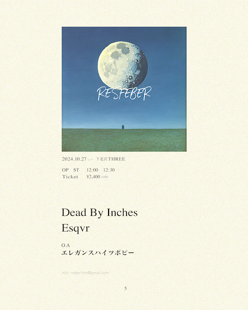 RESFEBER vol.5 フライヤー