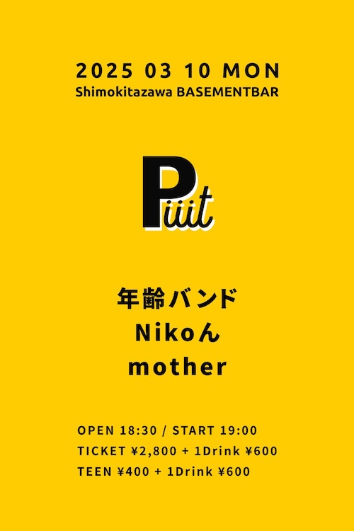 Piiit フライヤー
