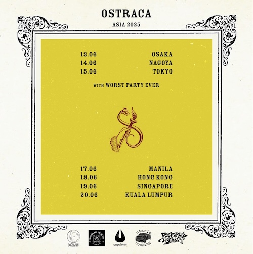 OSTRACA / WORST PARTY EVER Japan Tour 2025 フライヤー