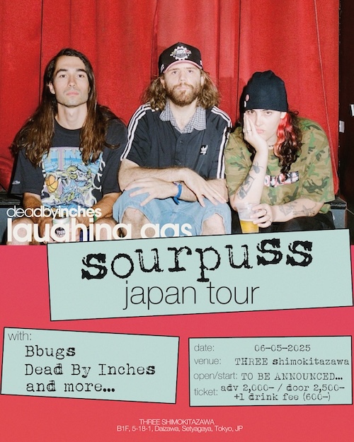 Laughing Gas "sourpuss JAPAN TOUR" フライヤー