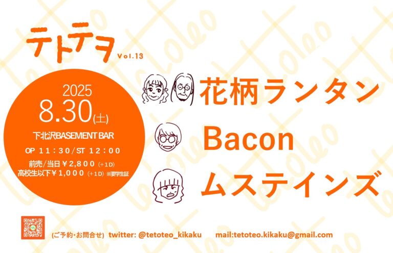 テトテヲ vol.13 フライヤー