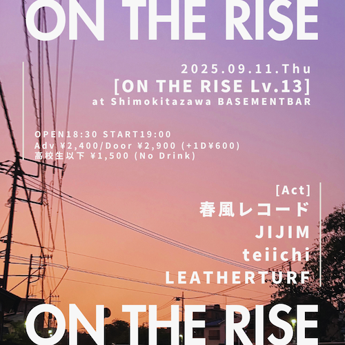 ON THE RISE Lv.13 フライヤー