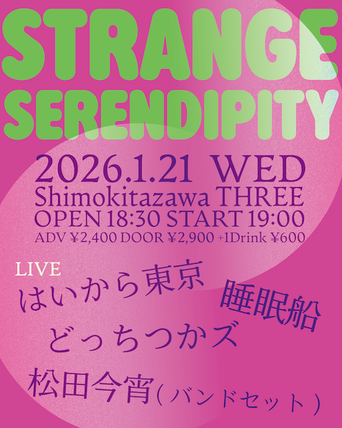 strange serendipity フライヤー