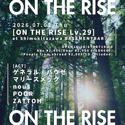 ON THE RISE Lv.29 フライヤー